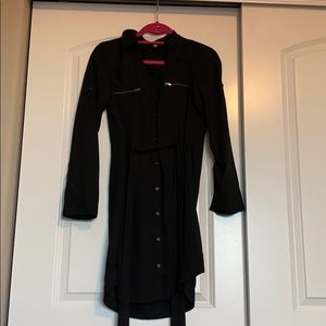 Express black long sleeve dress